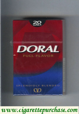 Doral Splendidly Blended Full Flavor cigarettes hard box